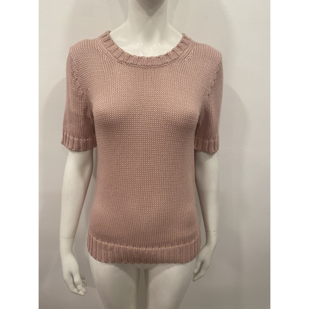 ELIE TAHARI Sweater Blouse Blush Petal Pink Feminine Romantic Clothing SZ Small